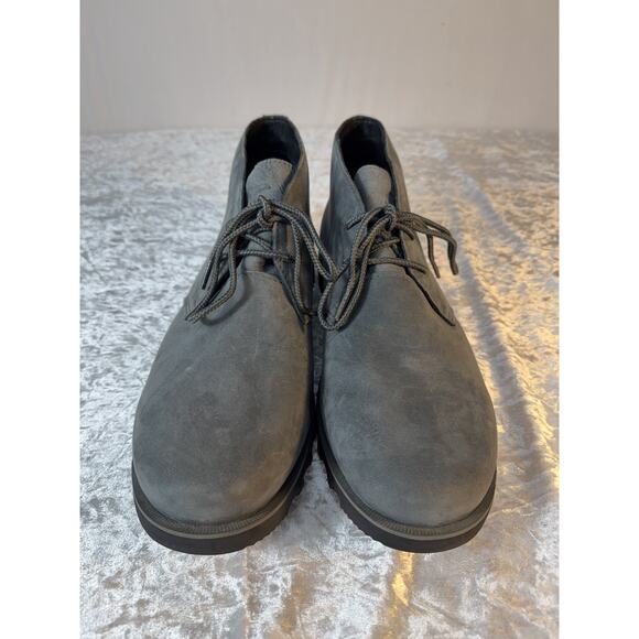 Sorel Waterproof Nubuck Chukka Boots Men’s 11 Gray‎ Lug Sole Casual
